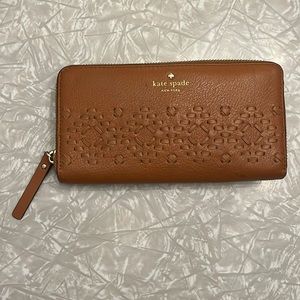 Kate Spade, Leather Brown Large Wallet